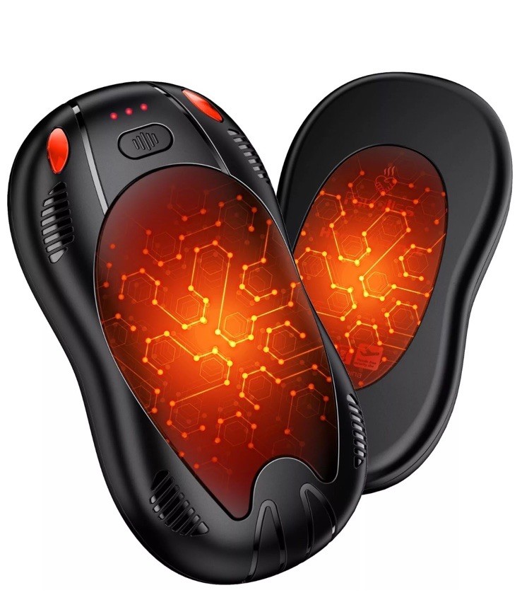 10000mAh Rechargeable Hand Warmer Dual-Sided Heating Portable Winter Gift