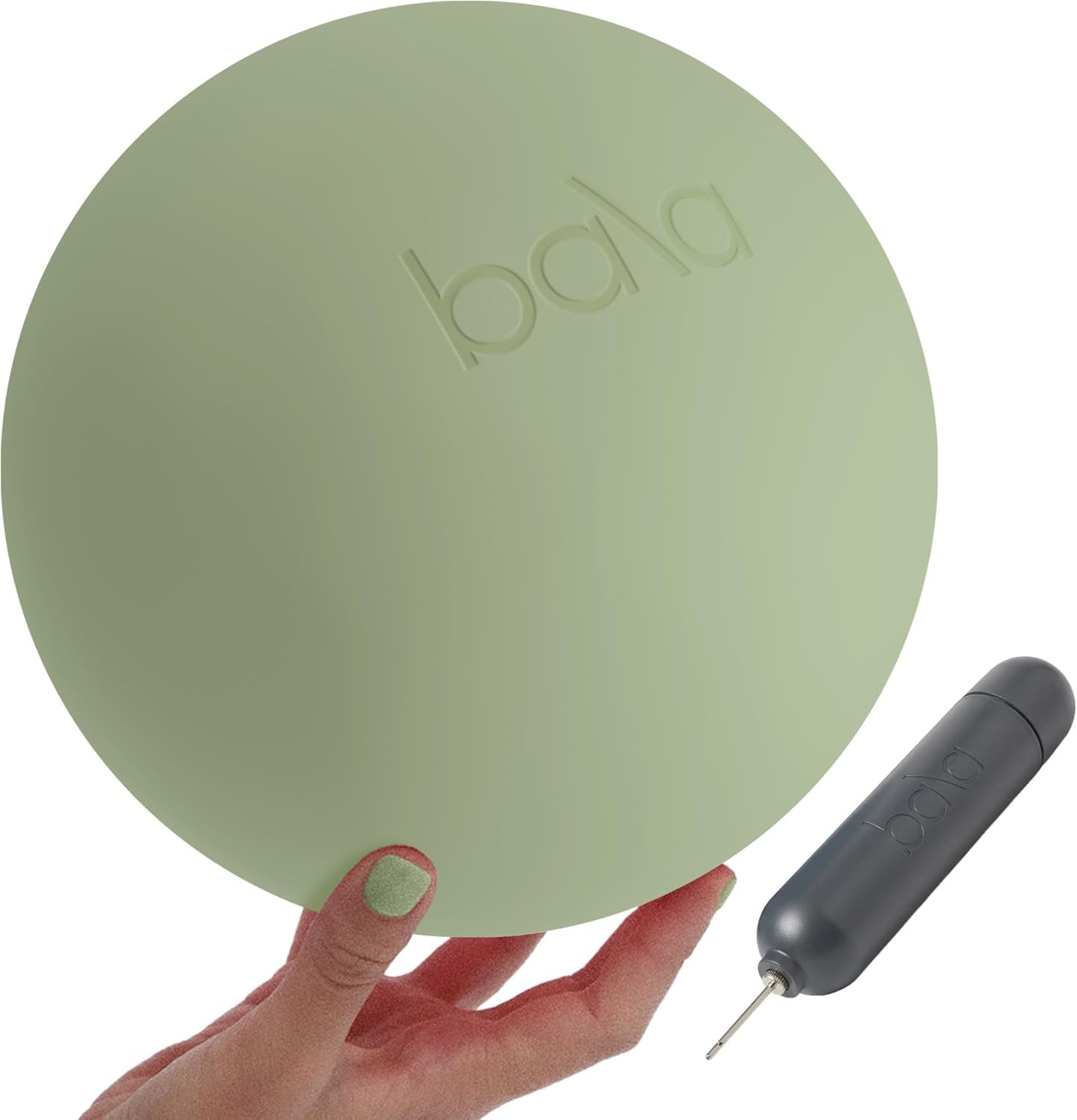 Pilates Ball, Non-Weighted Exercise Ball - Small 8" Yoga Ball for Barre, Stretch