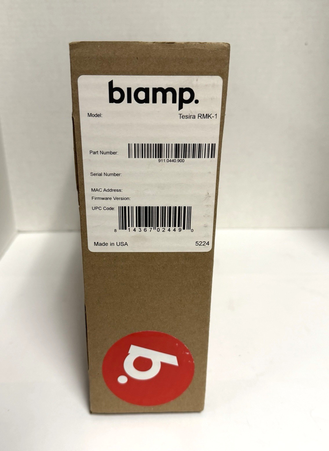 Biamp Tesira (RMK-1) Single Unit Rack Mount Kit