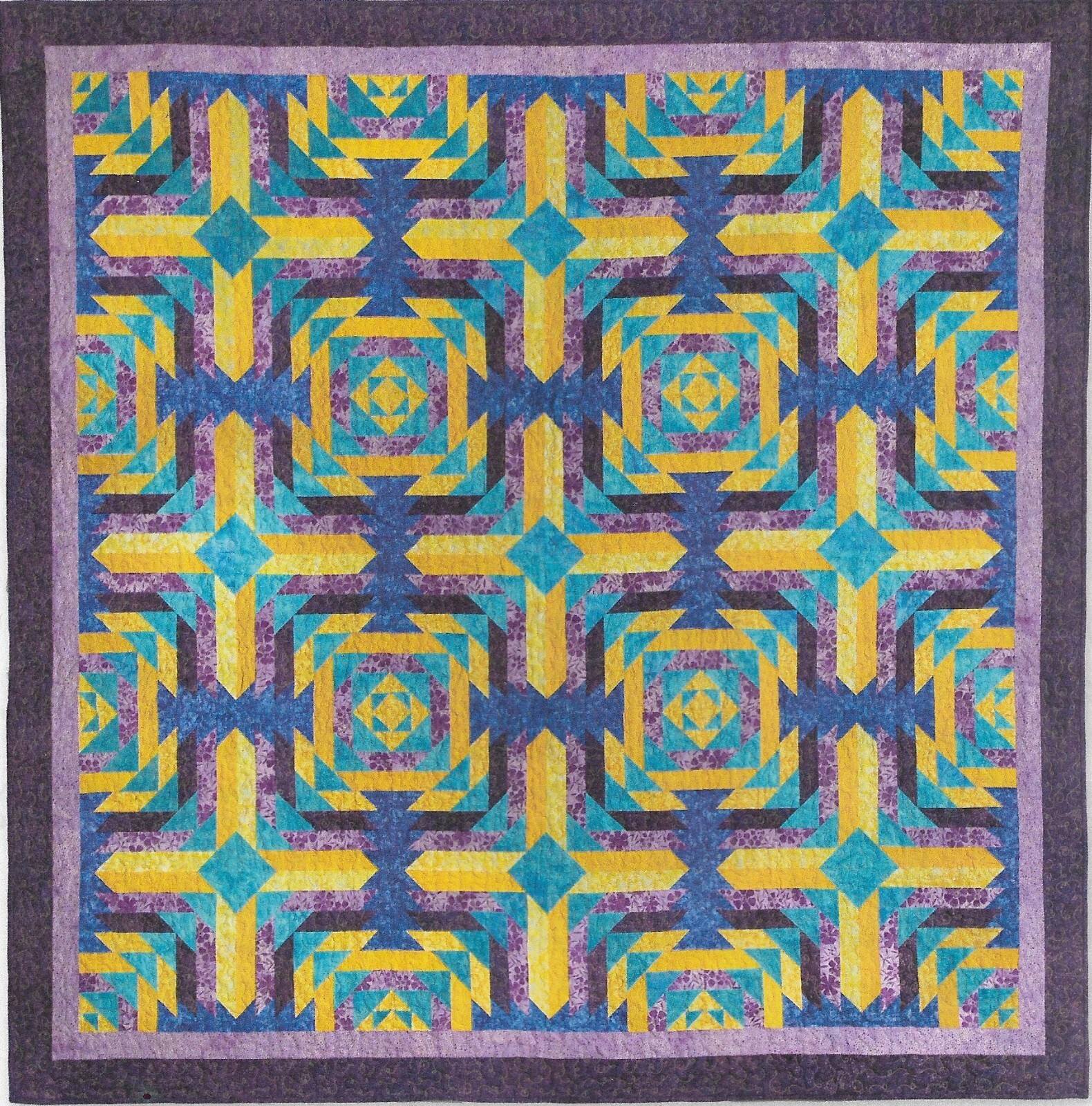 Cabin Junction Quilt quilting pattern instructions