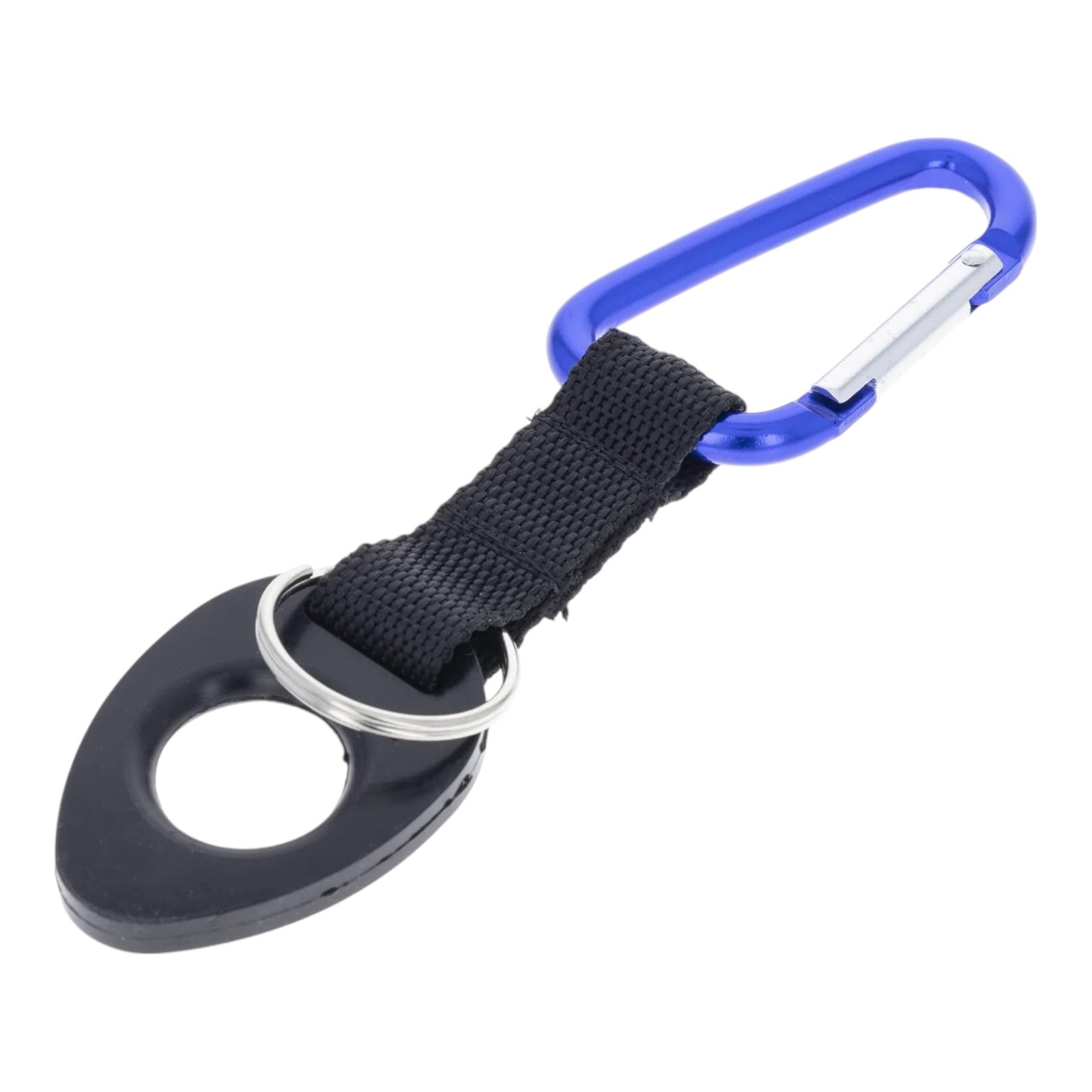 Blue Aluminum Carabiner – 6mm Thick, Water Bottle Holder Attachment