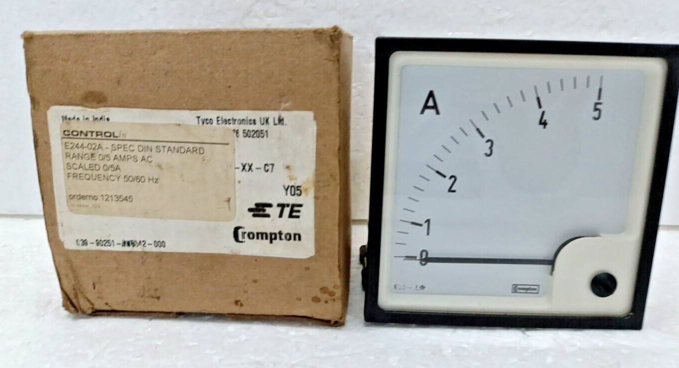 Crompton E244-02A Range 0....5 Amp Order No : 1213545 Free Expedite Shipping