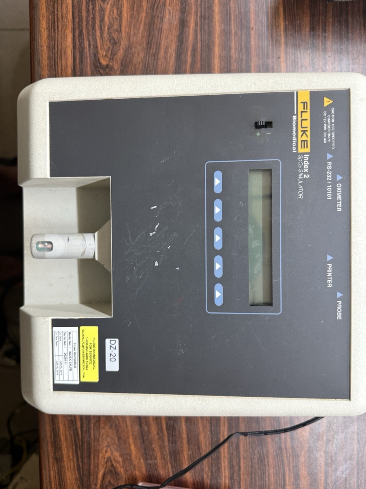 Fluke Index 2 SpO₂ Simulator – Powers On, Untested with Oximeter