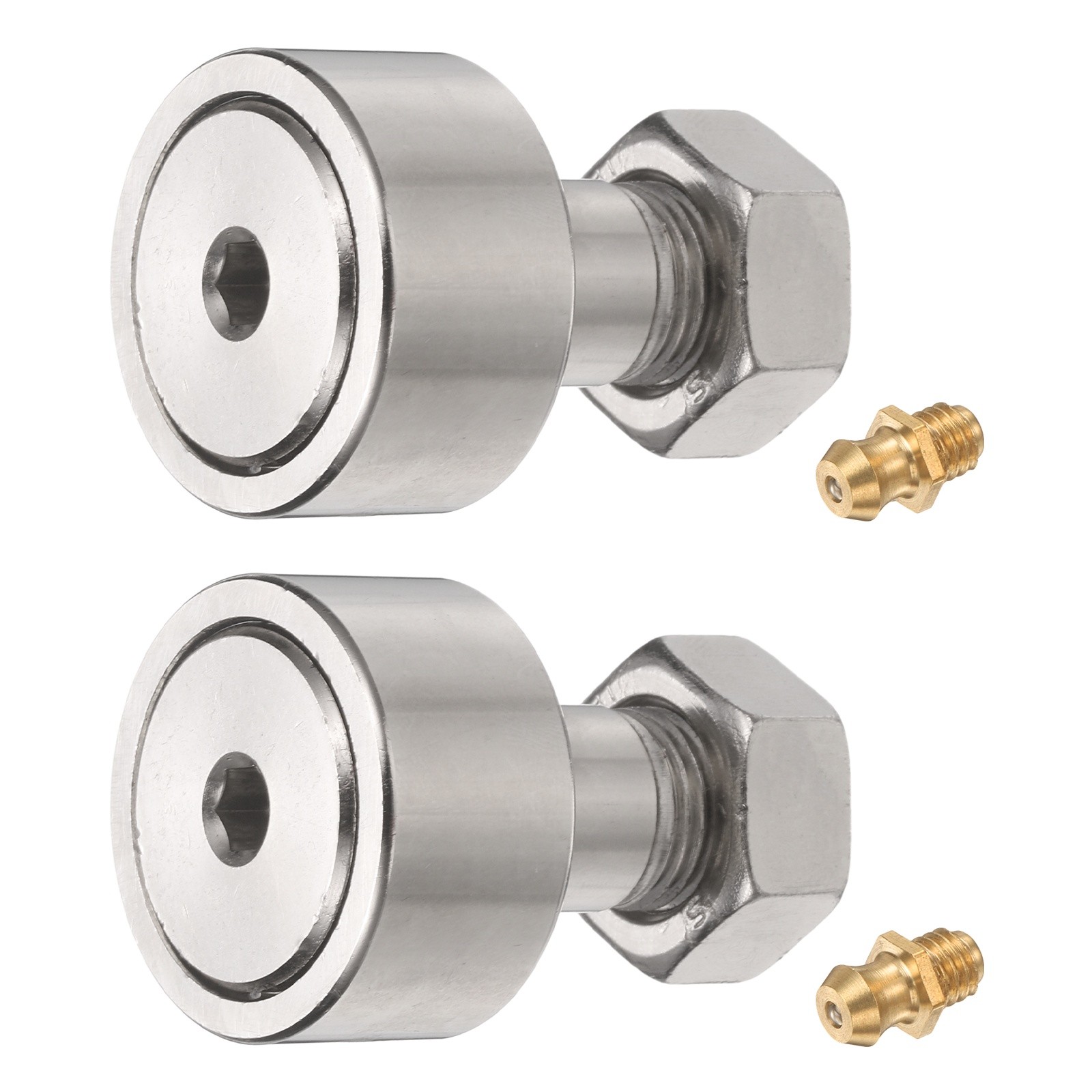 2pcs CF16/KR35 Cam Follower Track Runner Bearings, 35mm Roller Dia M16 Stud