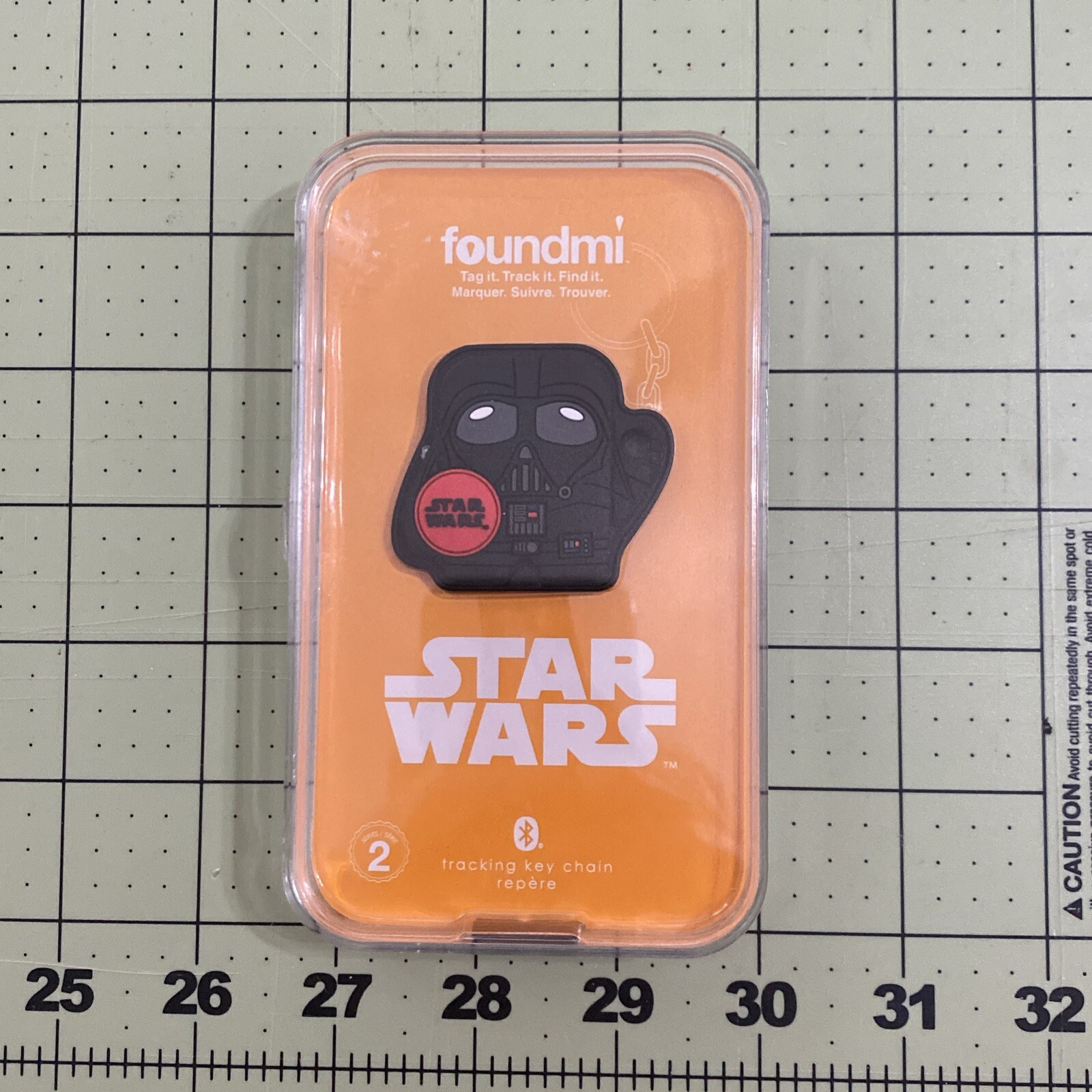 Star Wars Foundmi App Enabled Bluetooth Tracking Keychain Tag Darth Vader
