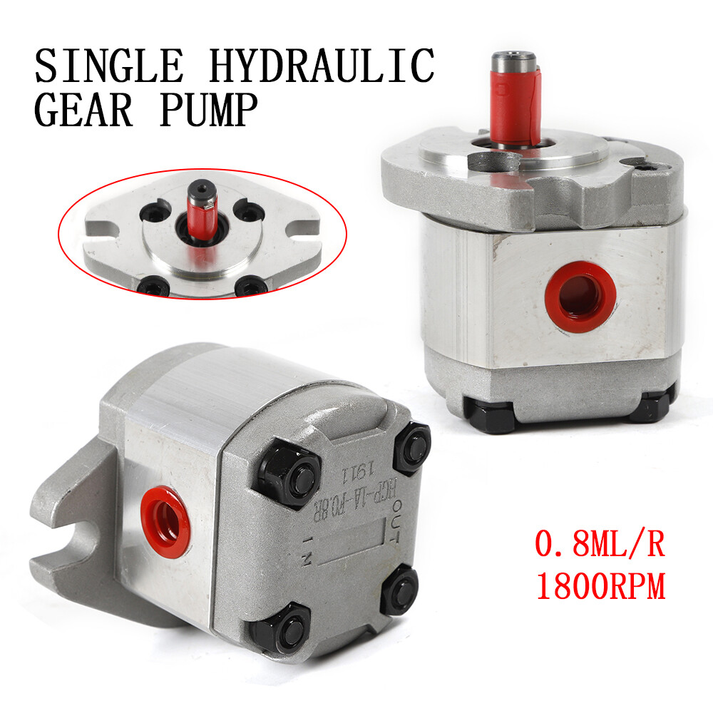 Hydraulic Gear Pump Flat Keyed Shaft SAE Flange Mounting Mini High Pressure