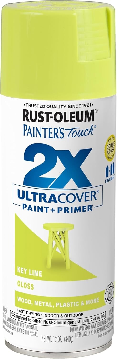 Rust-Oleum Painter's Touch 2X Gloss Key Lime Spray Paint 12 oz