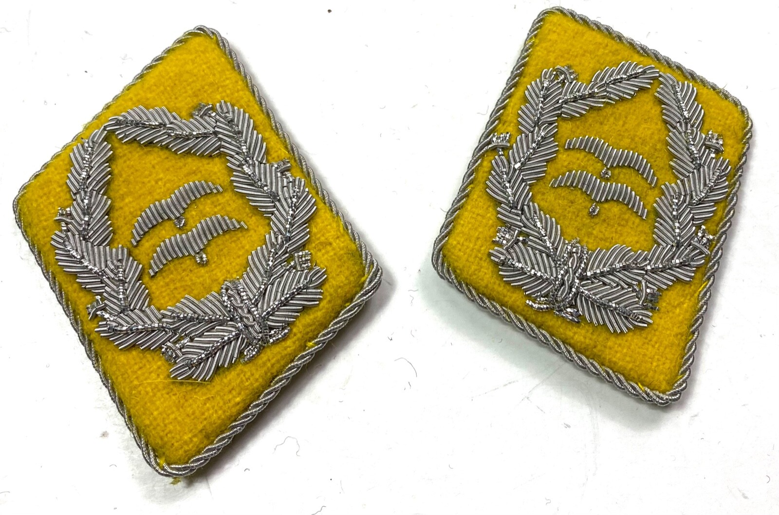 WWII German Luftwaffe Paratrooper Flieger Division Oberstleutnant Collar Tabs