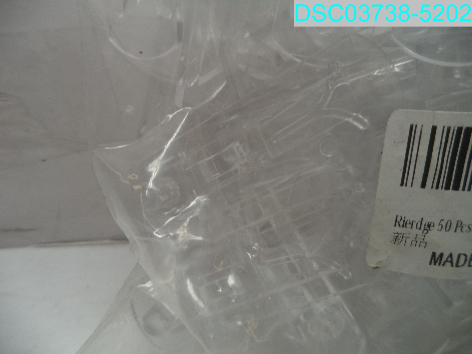 QTY=100: Rierdge Plastic Locking Shelf Pins 6.9mm-5/8" Clear X00315ZE99