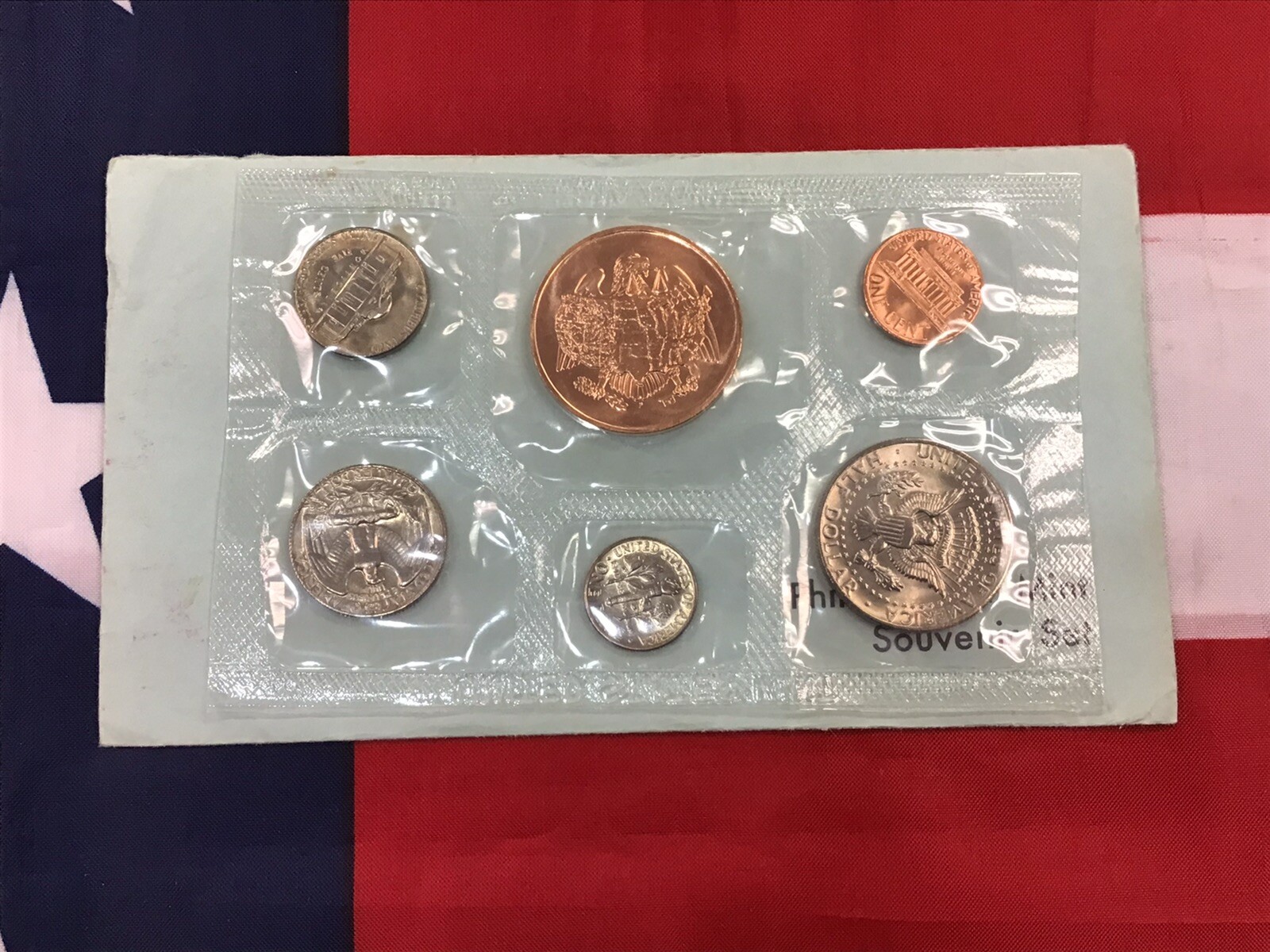 1973-P Official US Mint Souvenir Set with Envelope.