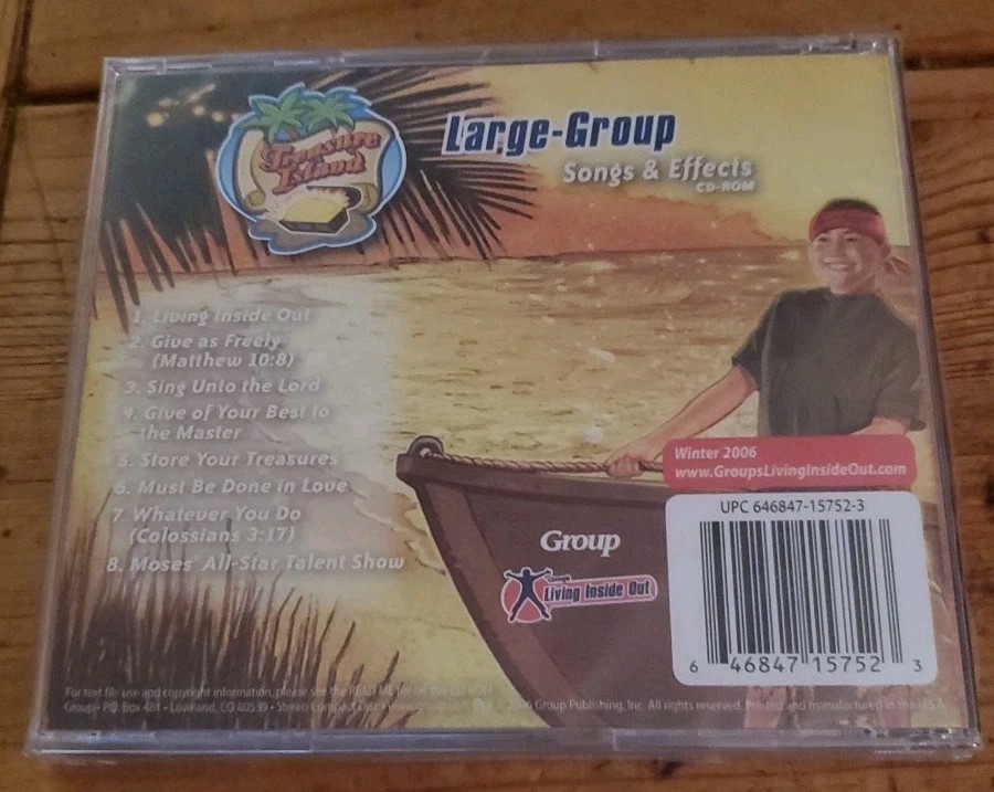 Treasure Island Large-Group Songs & Effects CD-ROM -Sealed
