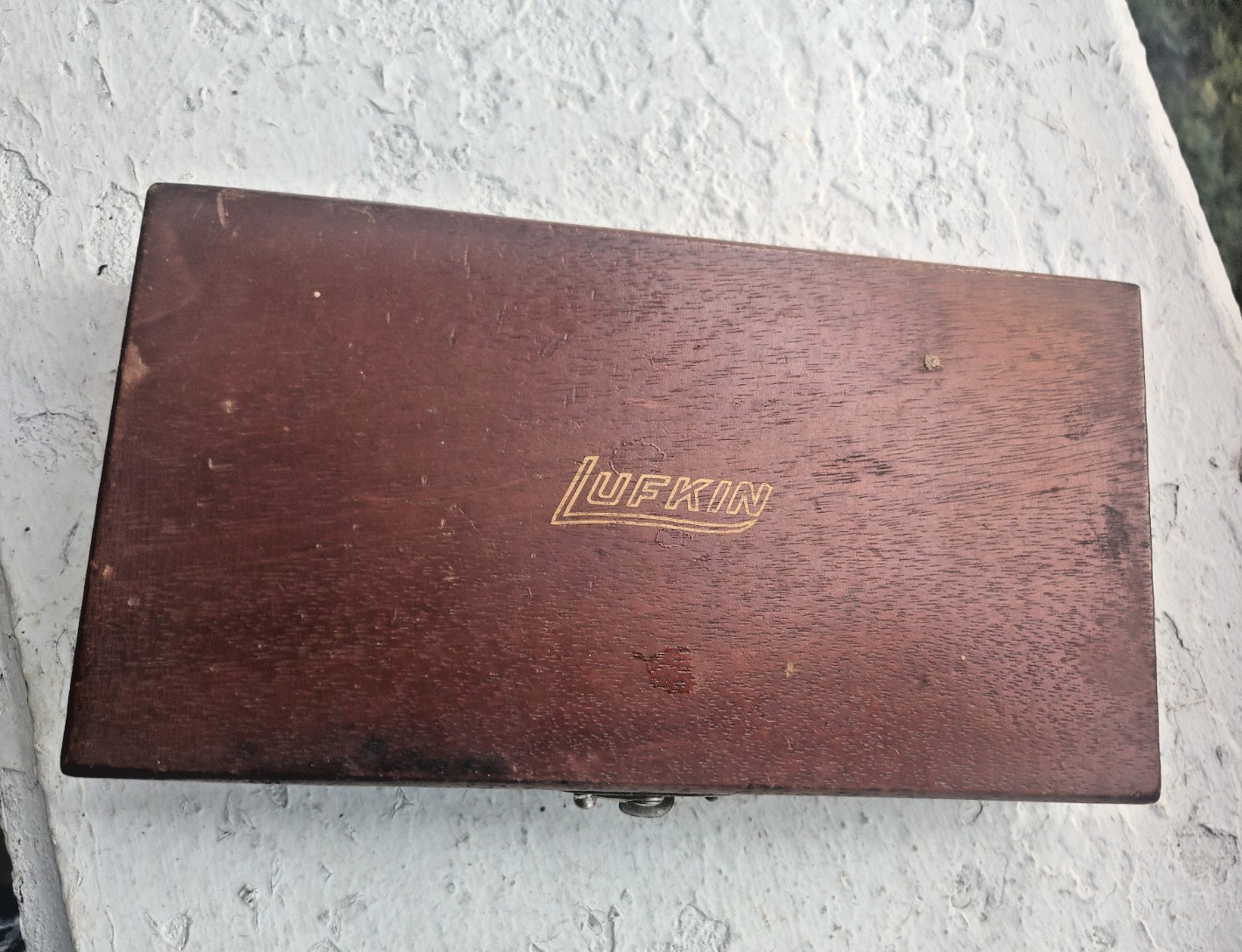 Vintage Lufkin model # 212N, 0-3" depth micrometer with box