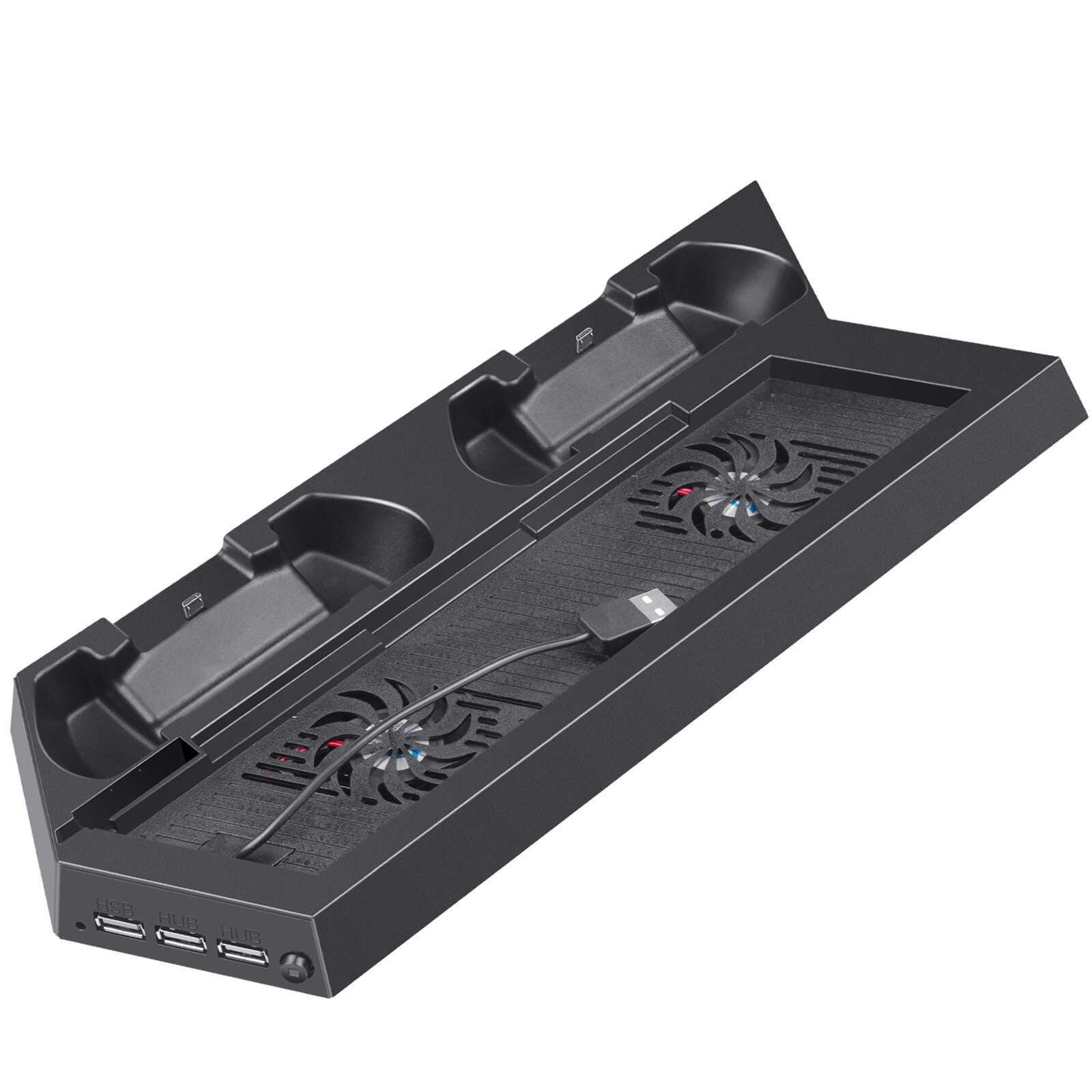 For PlayStation 4 Vertical Stand Cooling Fan Controller Charging Station for PS4