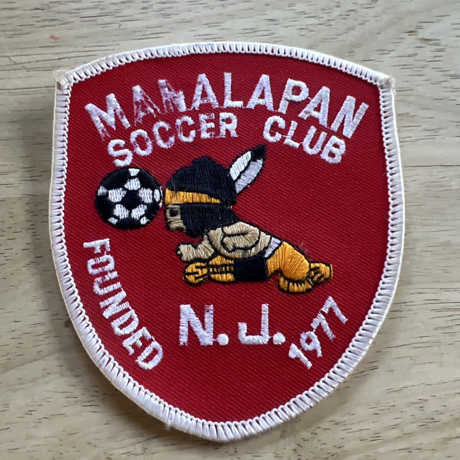 1980s 1990s Vintage Soccer Team Club Patch Manalapan New Jersey