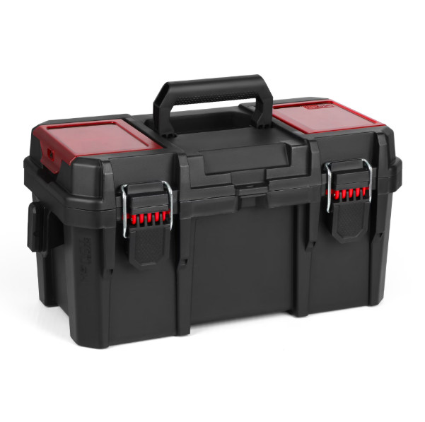 Hyper Tough 16-Inch Toolbox – Heavy-Duty Resin Storage with Padlock Security