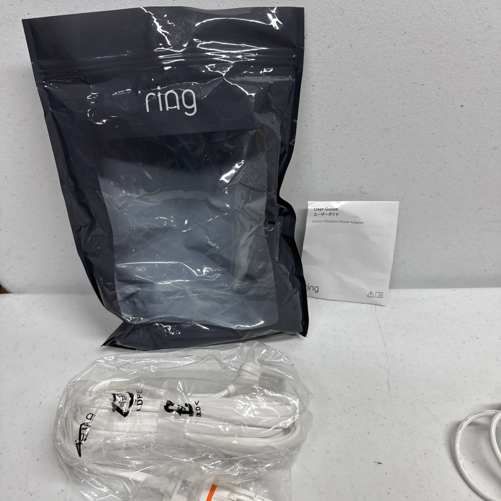 RING Indoor/Outdoor Power Adapter Barrel Plug for Stick Up Cam Plug-In One Cable