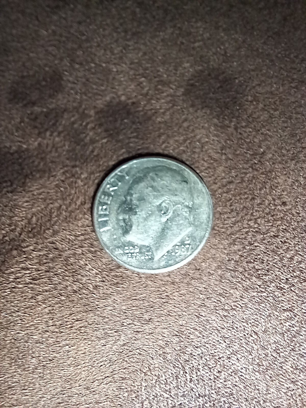 1987-D Roosevelt Dime 10-Cent Coin Denver Mint $.10 United States of America 10C
