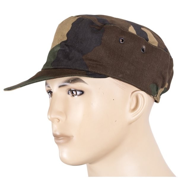 Italian Army Field BDU Hat Cap Green Woodland Camo Fast Shipping
