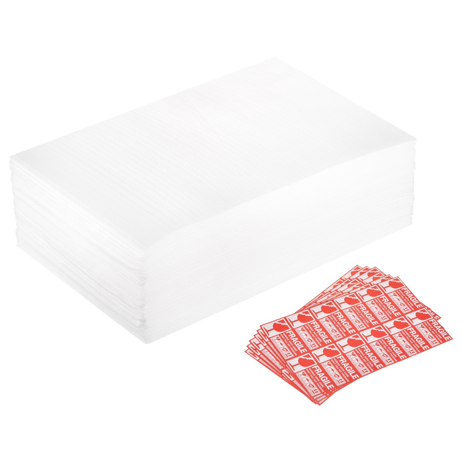 Foam Packing Pouches, 100pcs 7.9x11.8" Cushion Foam Packing with 60 Tags