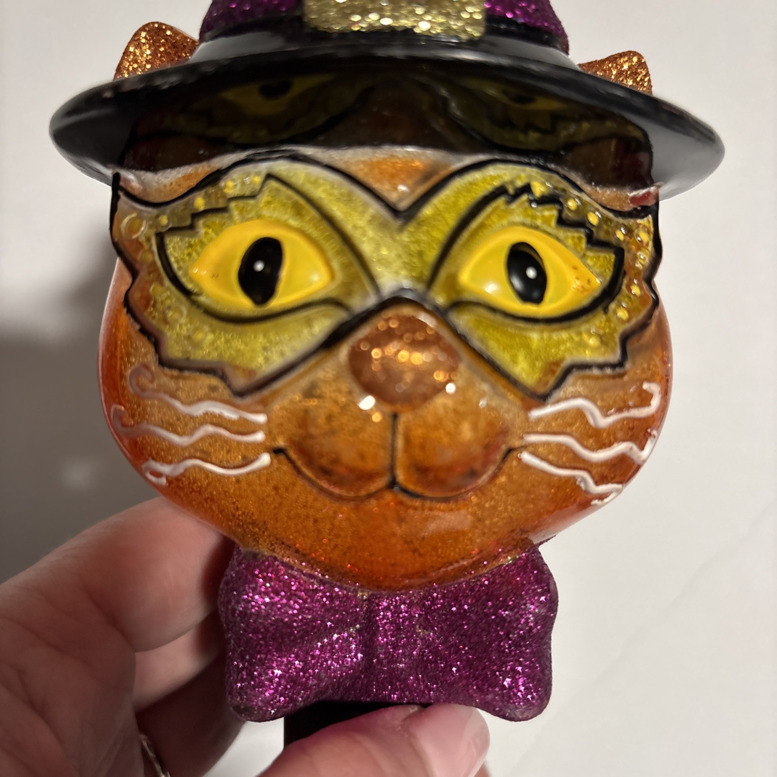 Halloween Bewitching Cat Nightlight With Swivel Plug Spooky