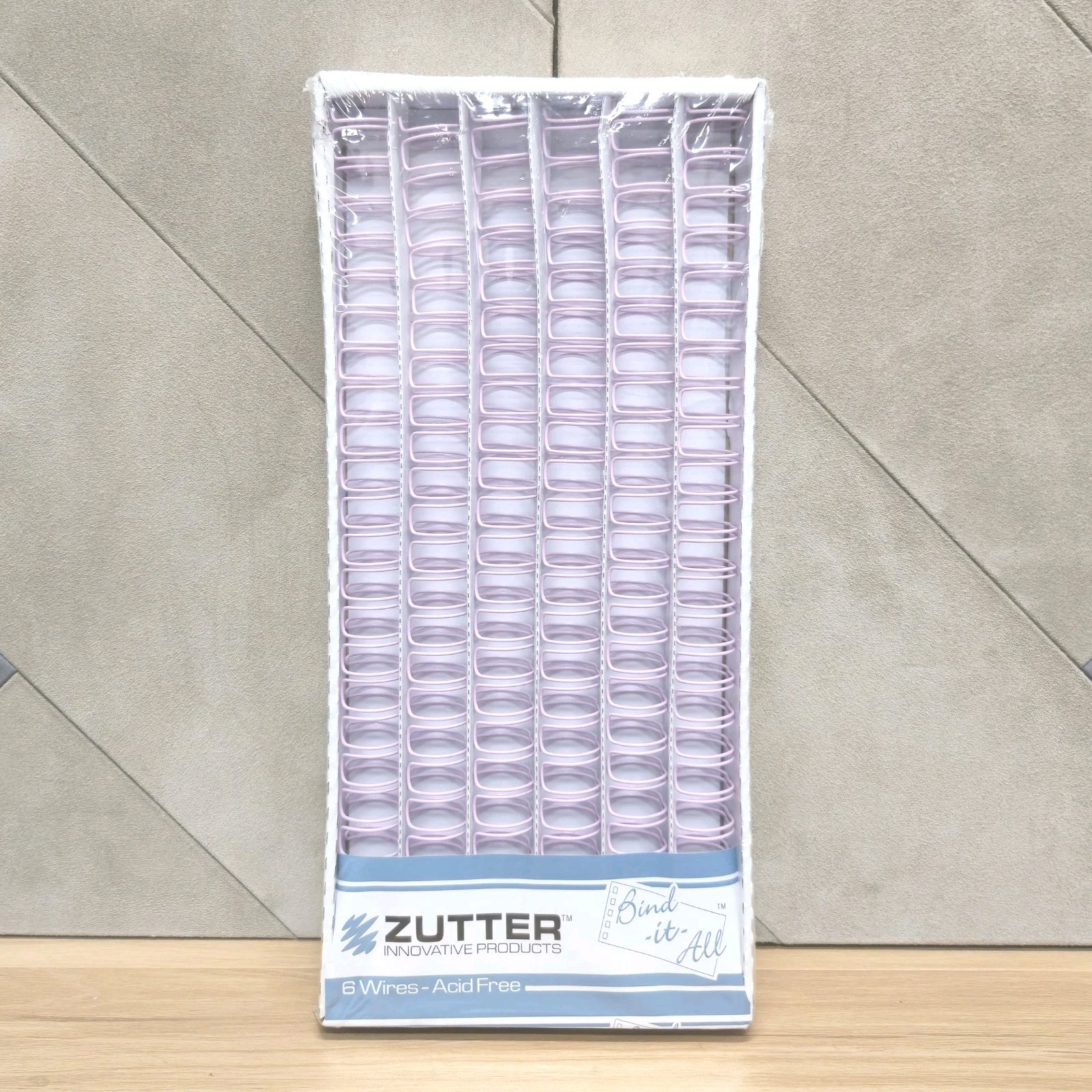 Zutter Bind It All 3/4" Pink Wire Pack Of 6 Scrapbooking Mix Media Handmade Book