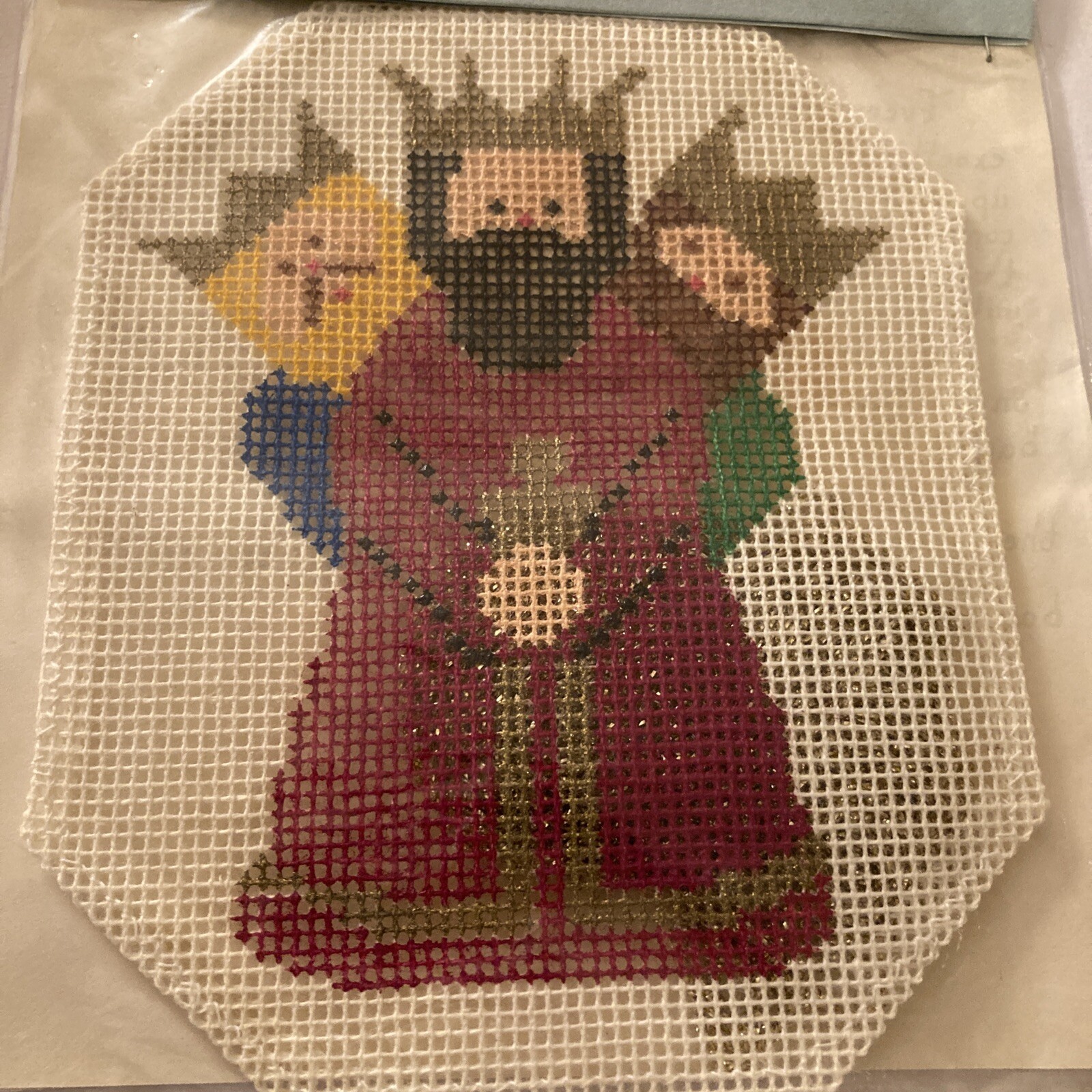 Designing Women Unlimited Needlepoint Canvas HandPainted 3 Kings Wise Men Christ