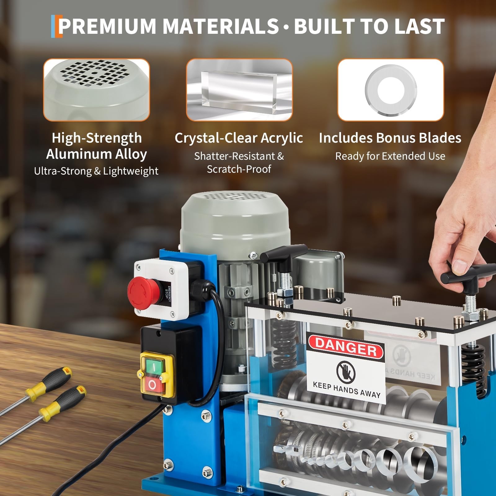 Electric Wire Stripping Machine for 1.5-38mm Copper Multi-Wire Processing