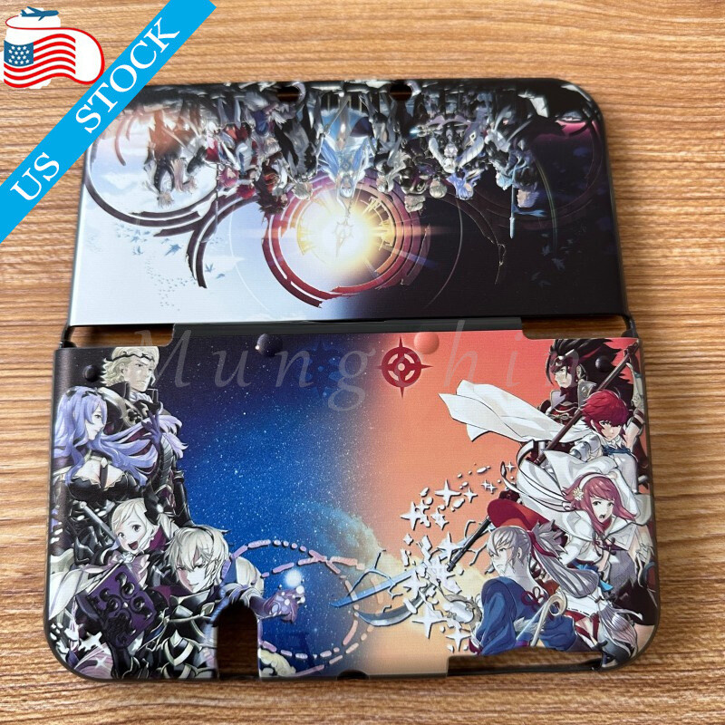 For Nintendo New 3DS XL/ LL Front+Back Housing Shell Protective Case Cover Fire