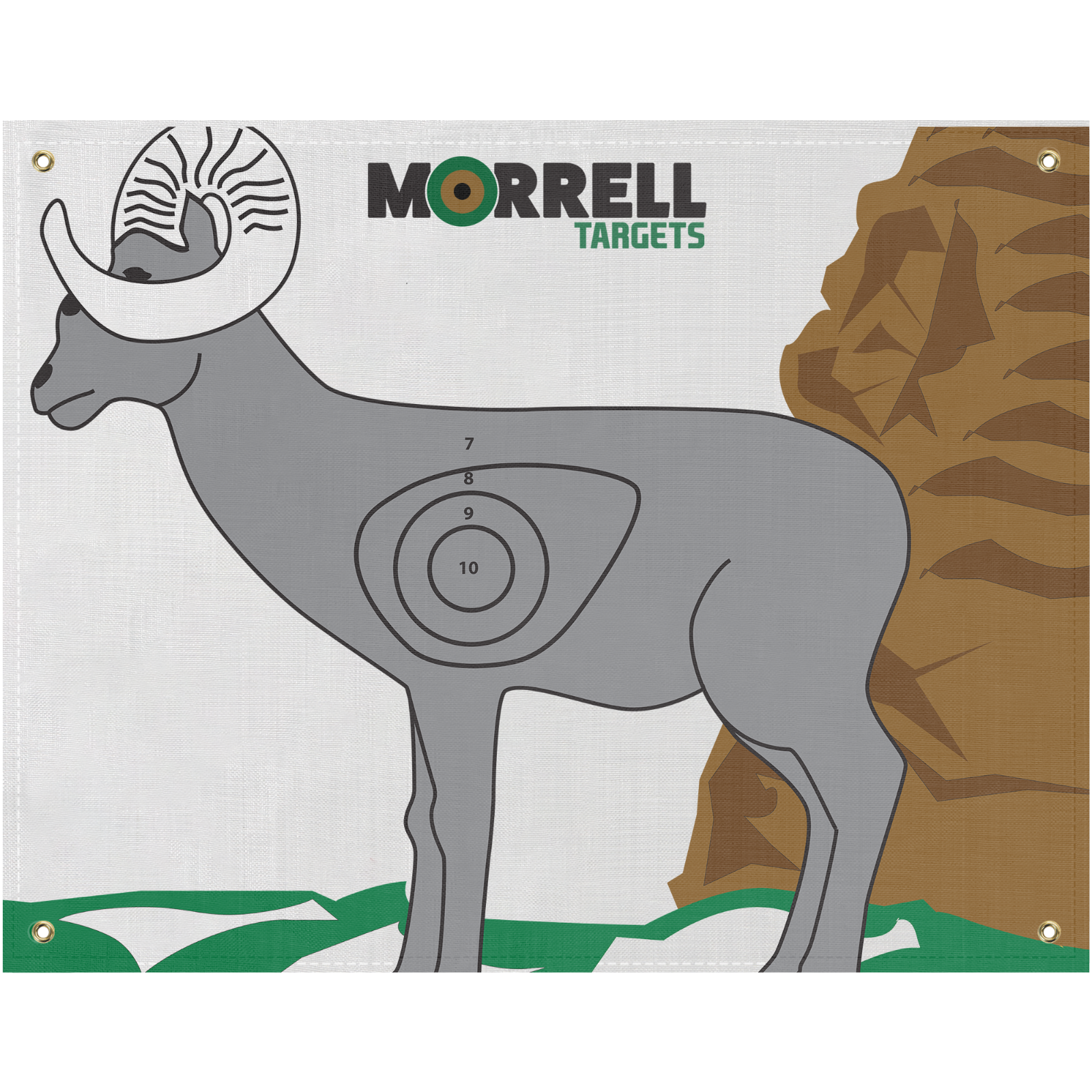Morrell NASP-IBO Ram Polypropylene Target Face with Grommets and Self-Healing