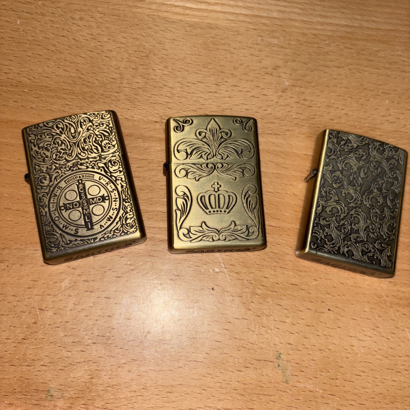 Lot Of Three (3) Earth Star Smoking Set Lighters NEVER FIRED