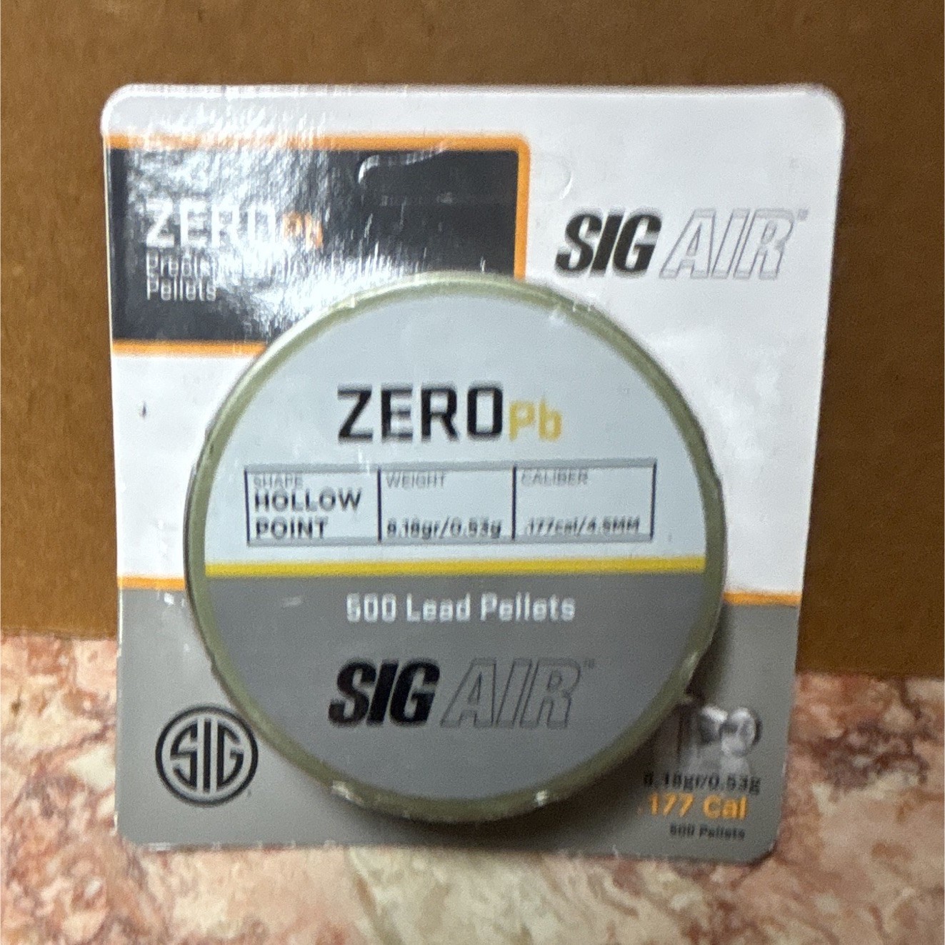 SIG AIR ZERO Pb .177 Cal Hollow Point Pellets 500 Count MPN AIR-AMMO-ZPB-177-500