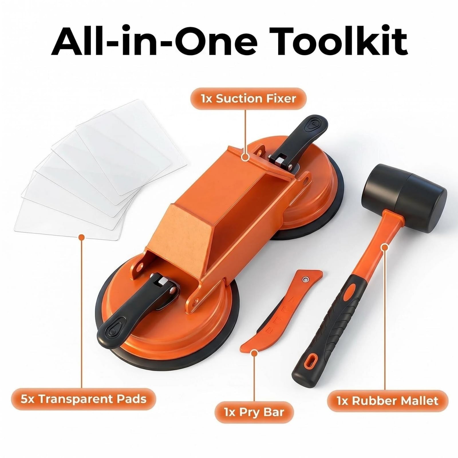Floor Gap Fixer Tool Heavy Duty Striking Surface Laminate Repair Tool Orange