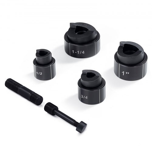 VEVOR Hydraulic Knockout Punch Kit,4 Pieces 1/2",3/4",1",1-1/4" Conduit Hole Cut