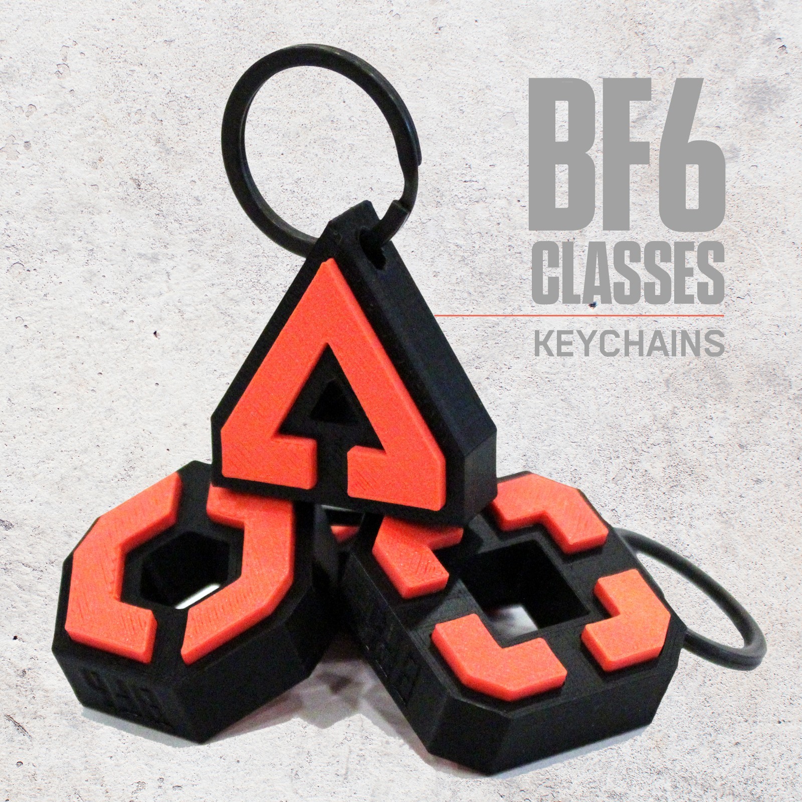 BF6 Class Keychain | Battlefield 6 Inspired Player Classes