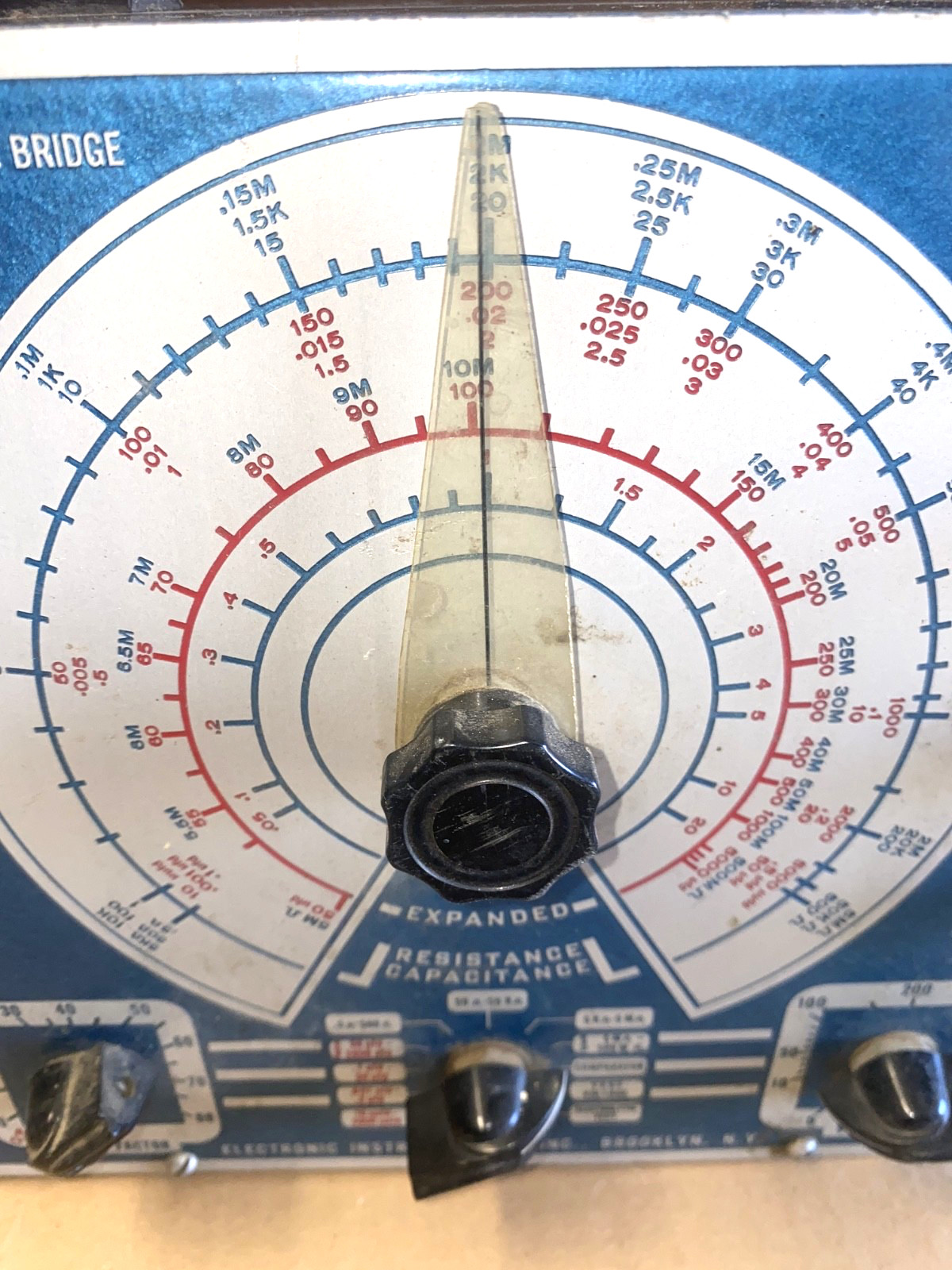 vintage eico electronic instrument co 950A EICO RESISTANCE CAPACTANCE COMPARATOR