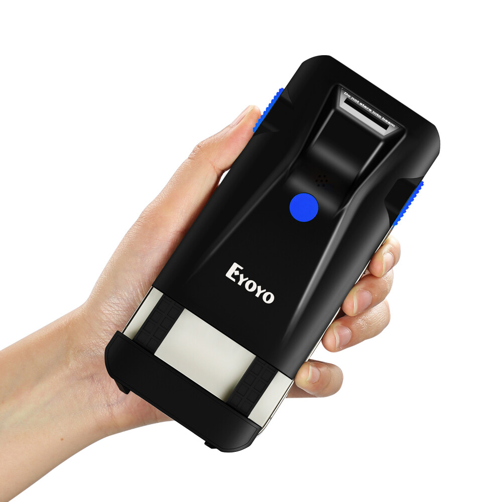 Eyoyo Wireless 2D QR Code Barcode Scanner Phone Back Clip Scanner for PC Phone