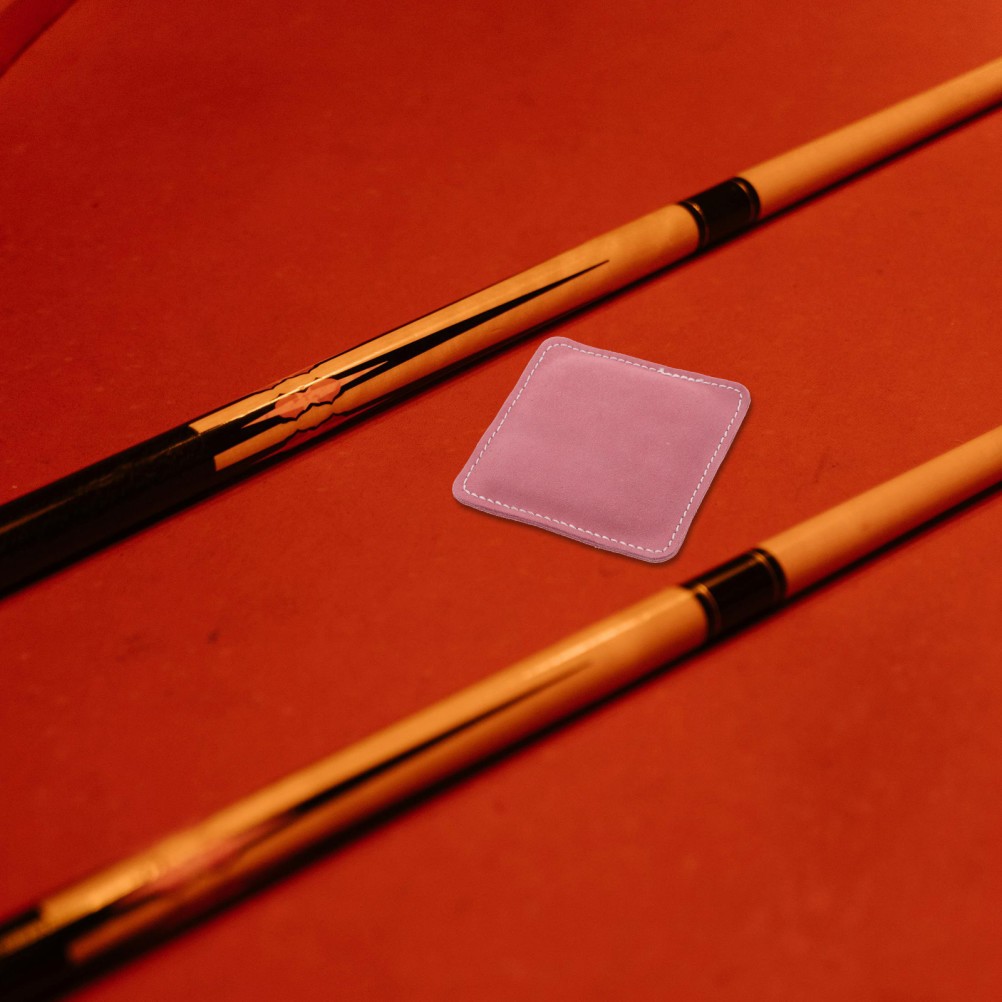 Pink Billiard Cue Cleaning Tool Soft Surface Reusable Cue Stick Wipe