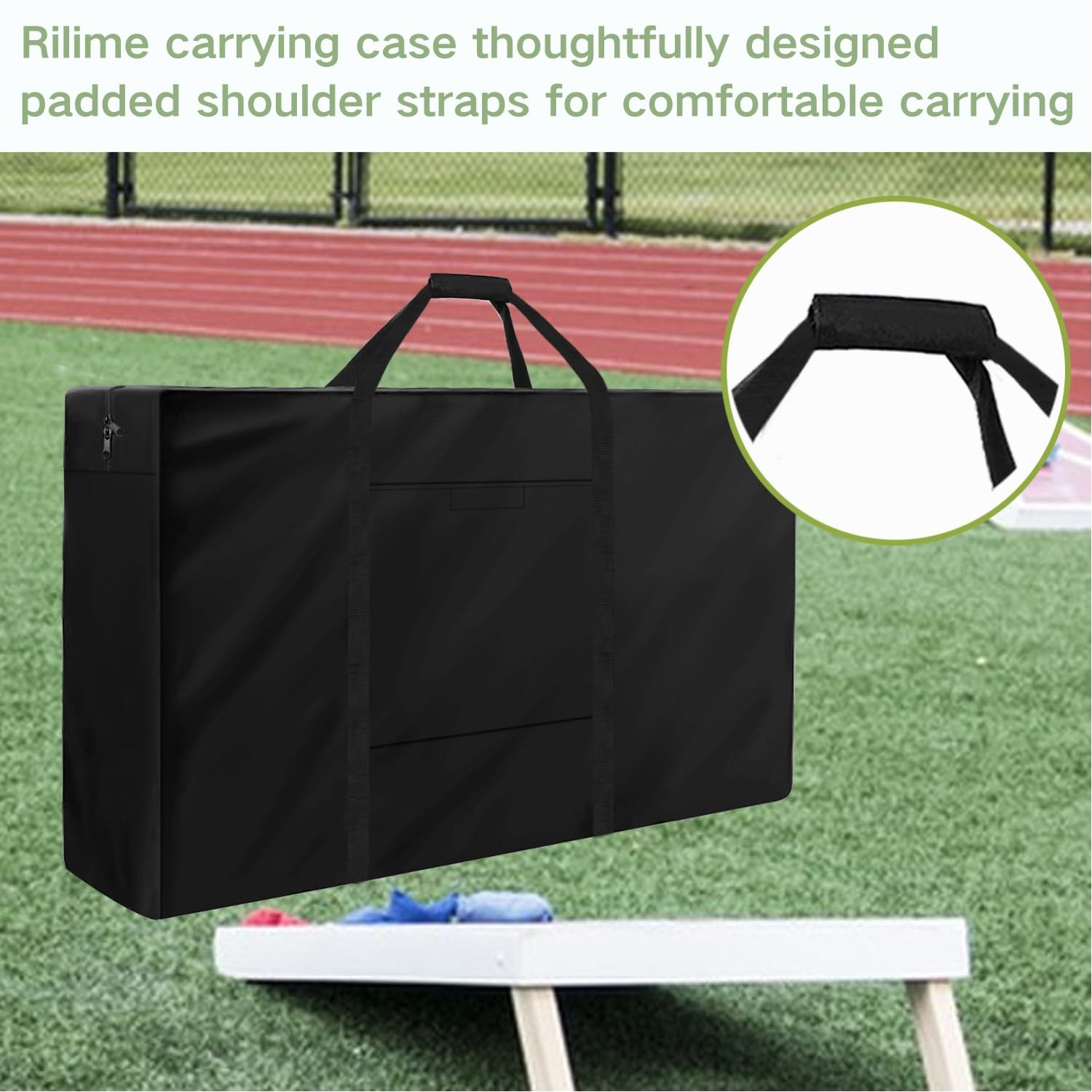 Cornhole Carrying Case,4' X 2' Cornhole Bag Carrying Cases,Weatherproof Cornh...