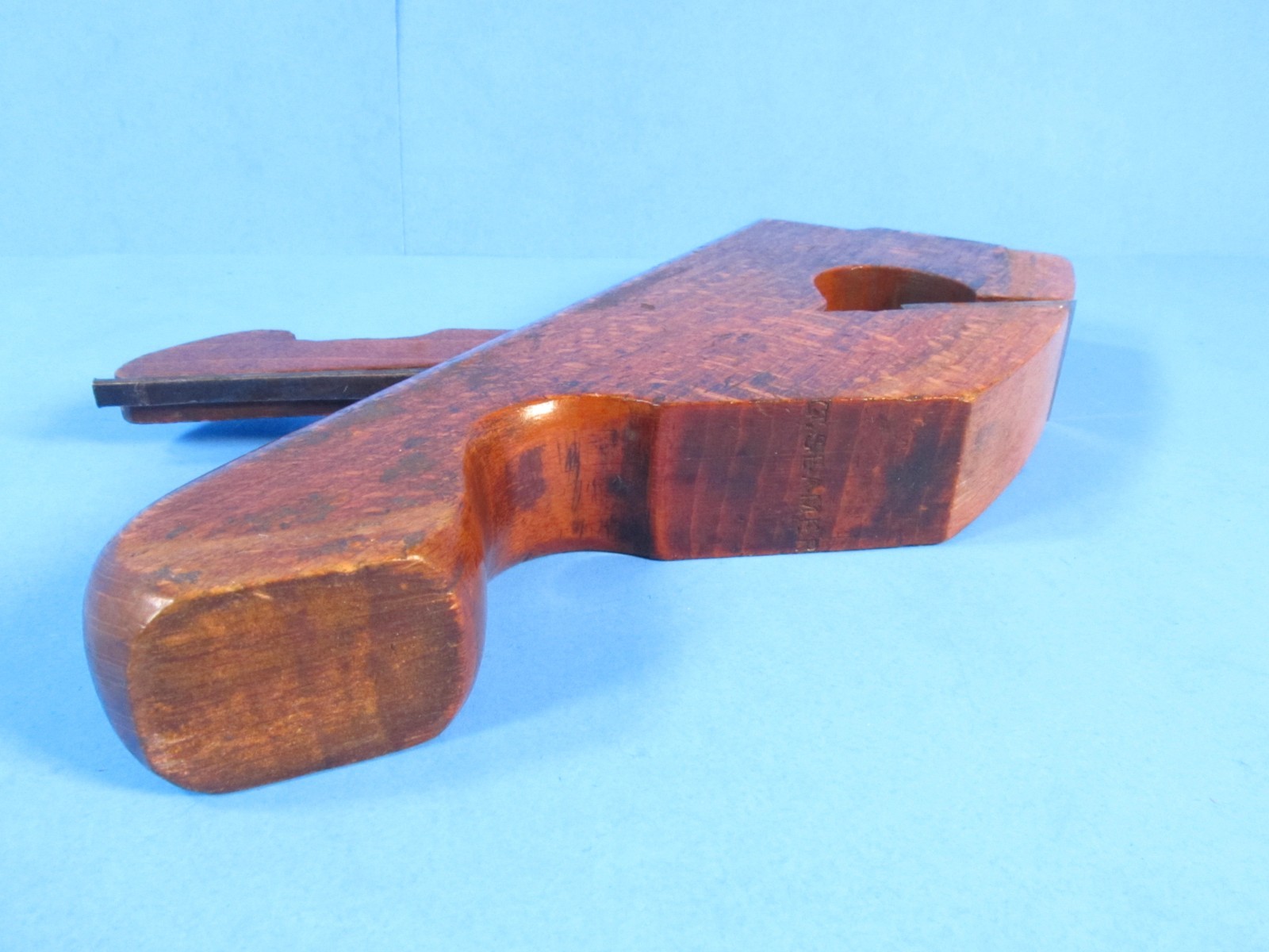 matched pair same radius Sims London wood molding planes 1 curved 1 compassed