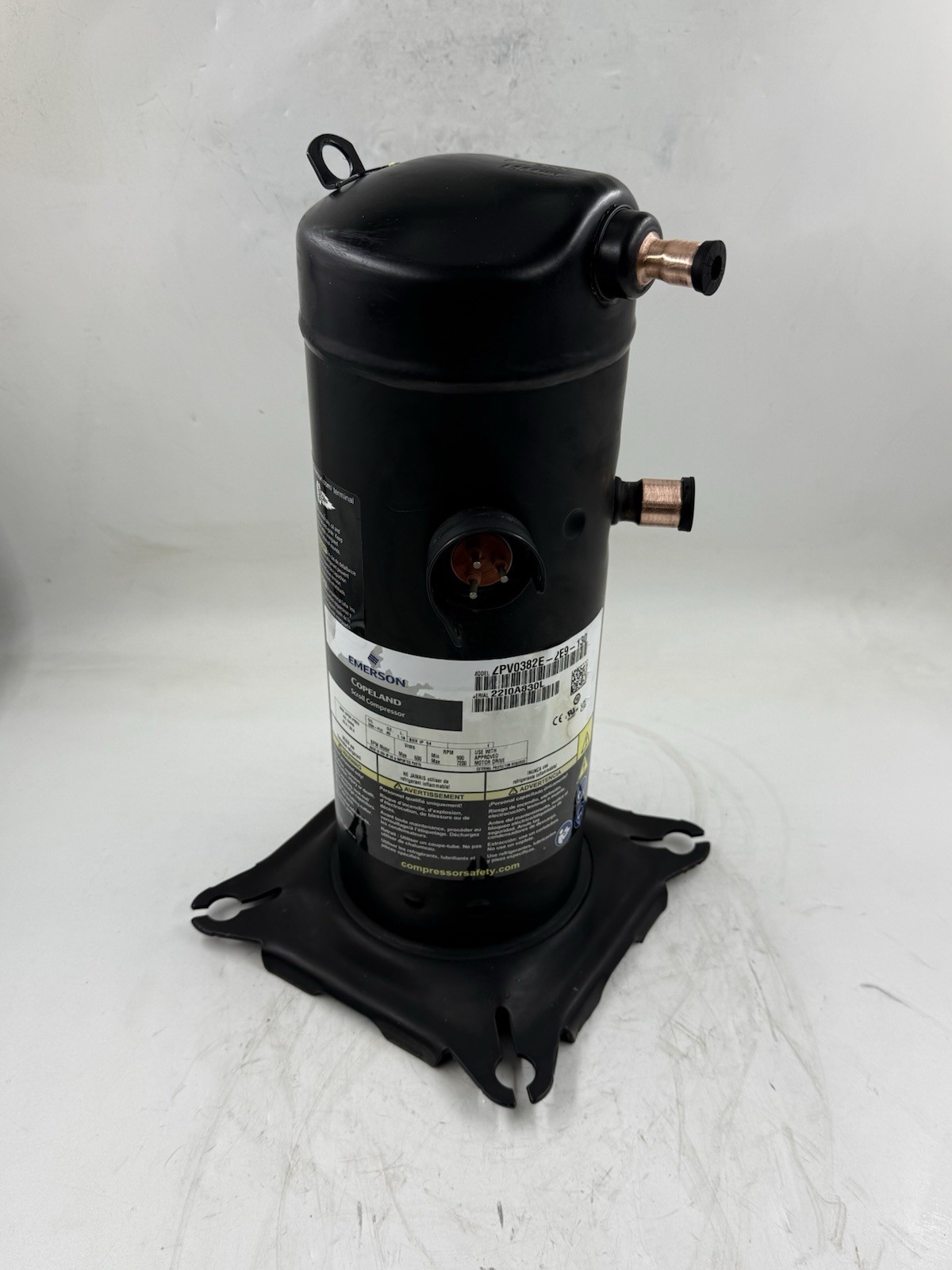 ZPV0382E-2E9 Copeland Variable Speed Scroll Compressor R410A NEW