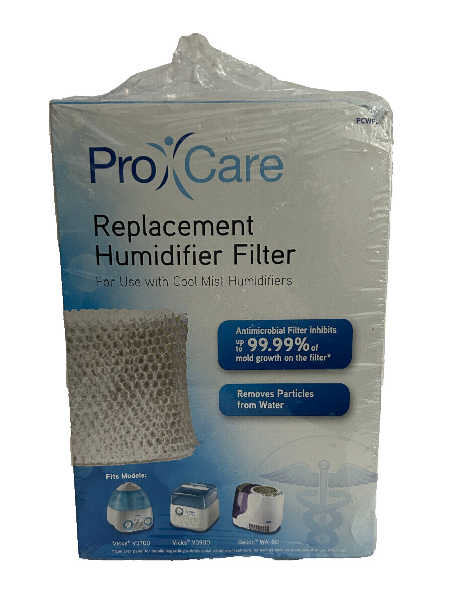 Procare Cool Mist Humidifier Cylindrical Filters 3 Pack, Brand New Sealed