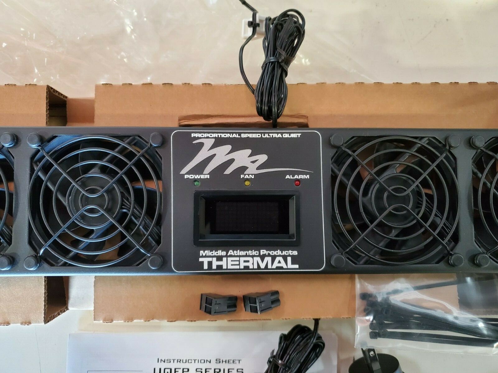 Middle Atlantic UQFP-4D, Ultra Quiet Four-Fan Panel with Display