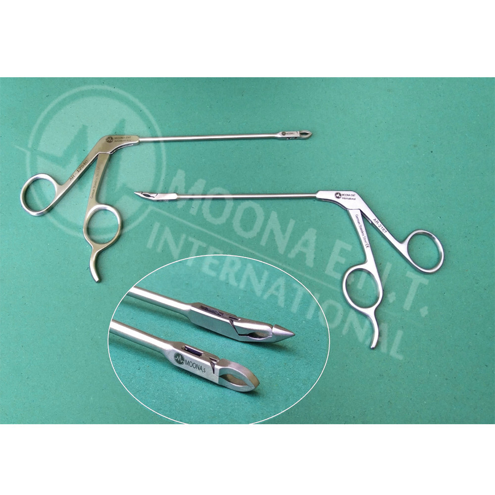 Arthroscopy Suture Retriever Straight & Penetrator 15° Up Forceps, 2 pcs set