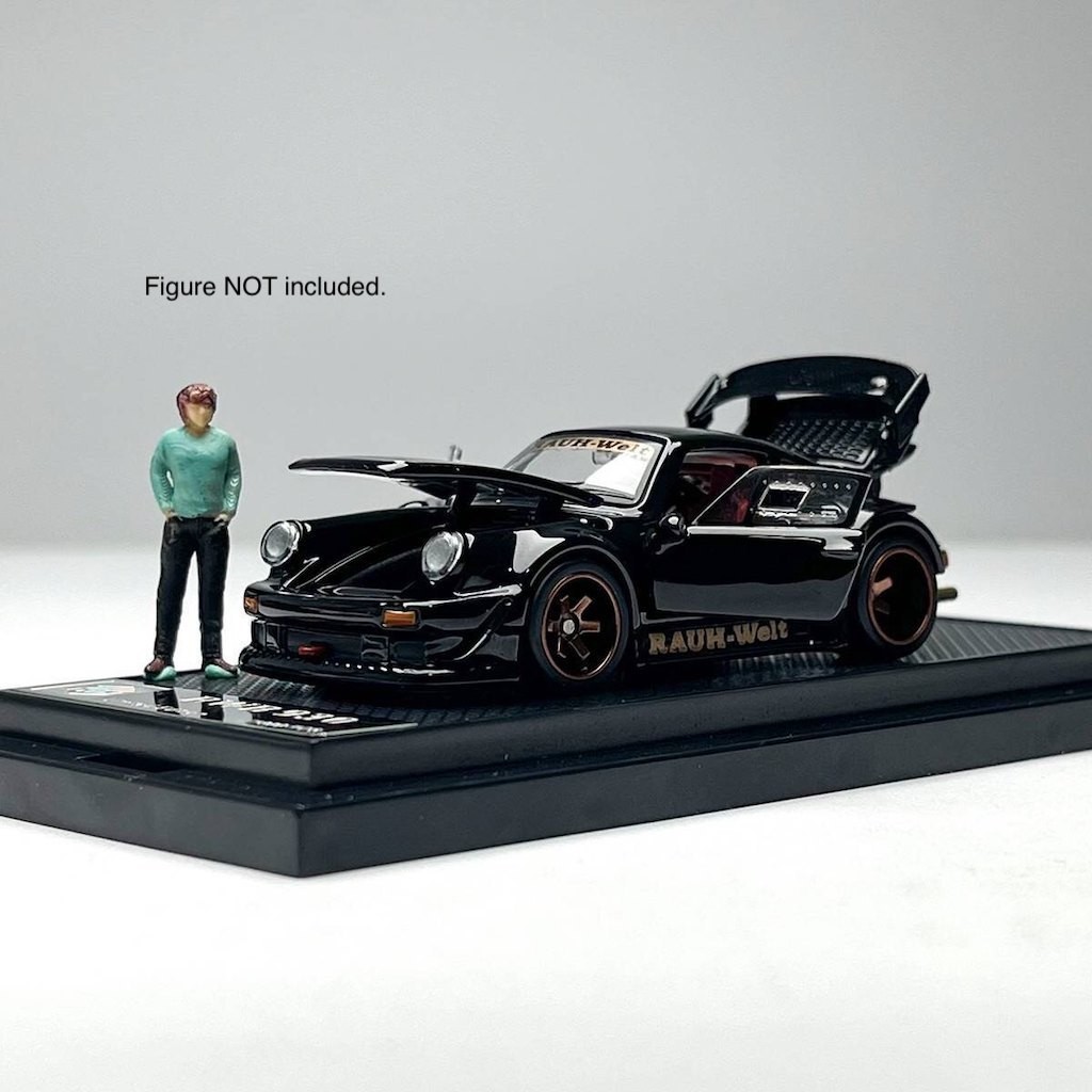 (Pre)FG 1:64 Black RWB 930 Sports Full Open Model Diecast Collect Car Collection
