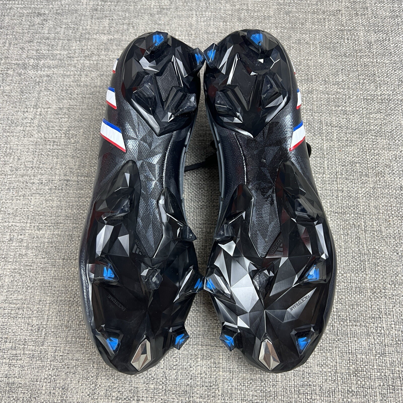 Adidas Predator Edge.1 FG Soccer Cleats Black Red Blue HO2935 Men's 7 / Womens 8