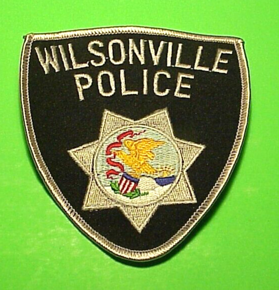 WILSONVILLE  ILLINOIS  IL  4 1/4"  POLICE PATCH  FREE SHIPPING!!!
