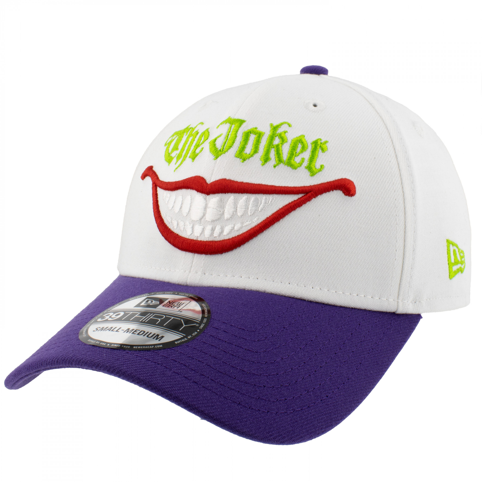 The Joker Smile Logo New Era 39Thirty Fitted Hat Multi-Color