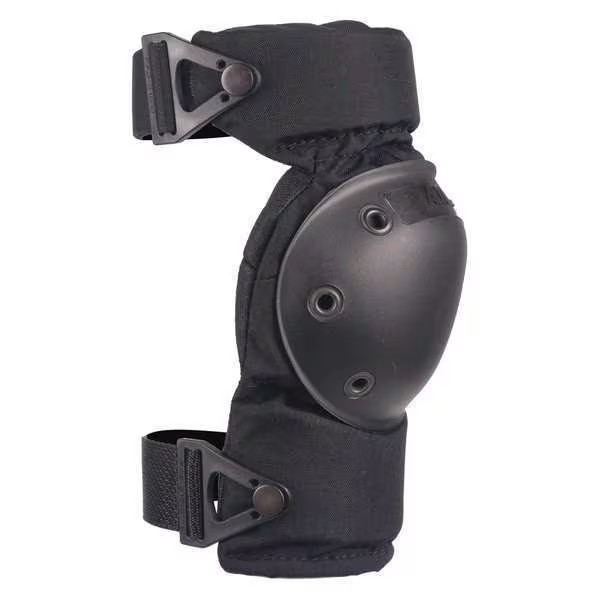 Alta Knee Pad, Flexible, Foam Pad, Fabric Cap, Clip Closure, 2 Straps, Black,