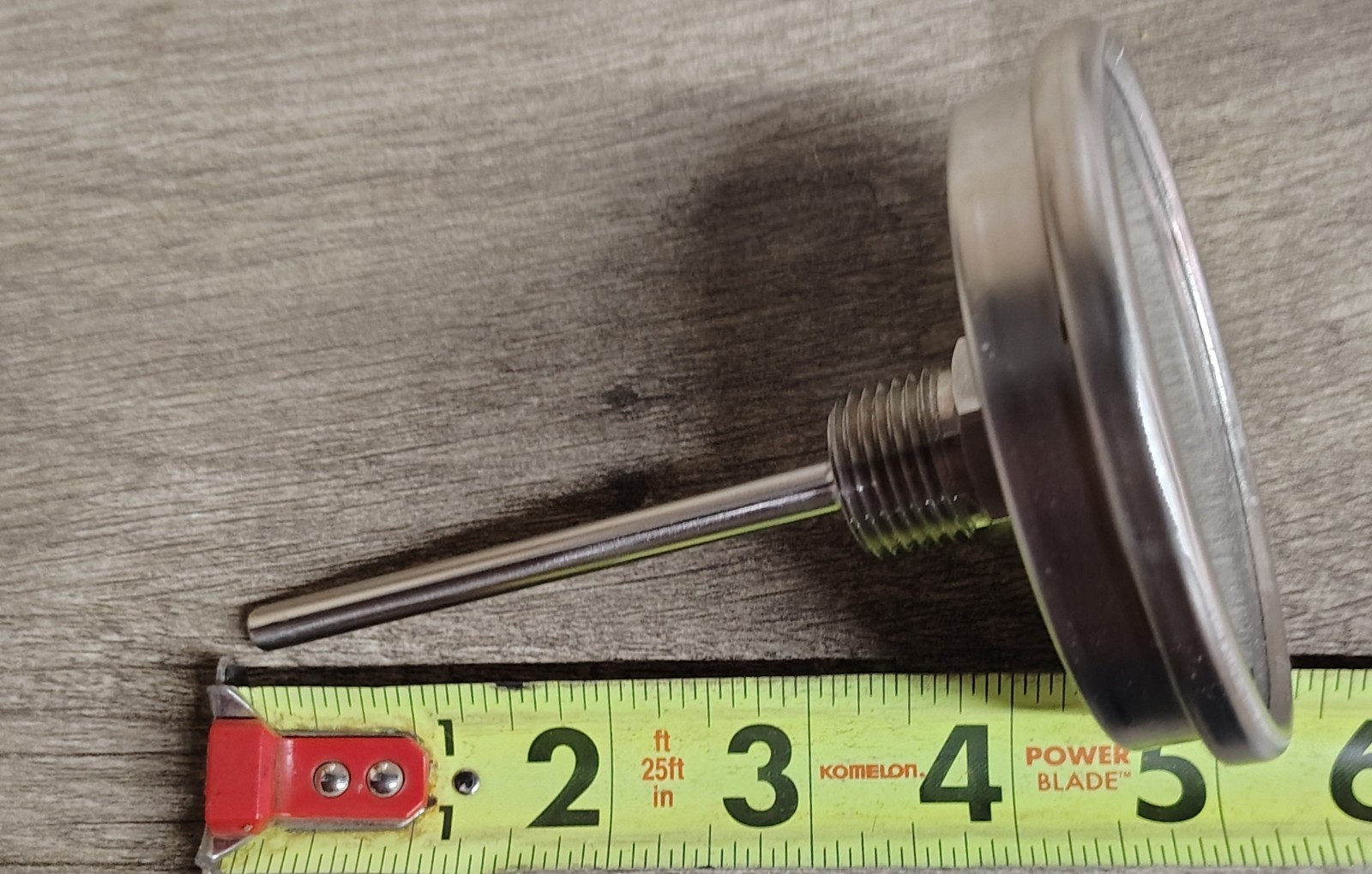 WEISS THERMOMETER 0-250F 1/2"NPT 5" OAL