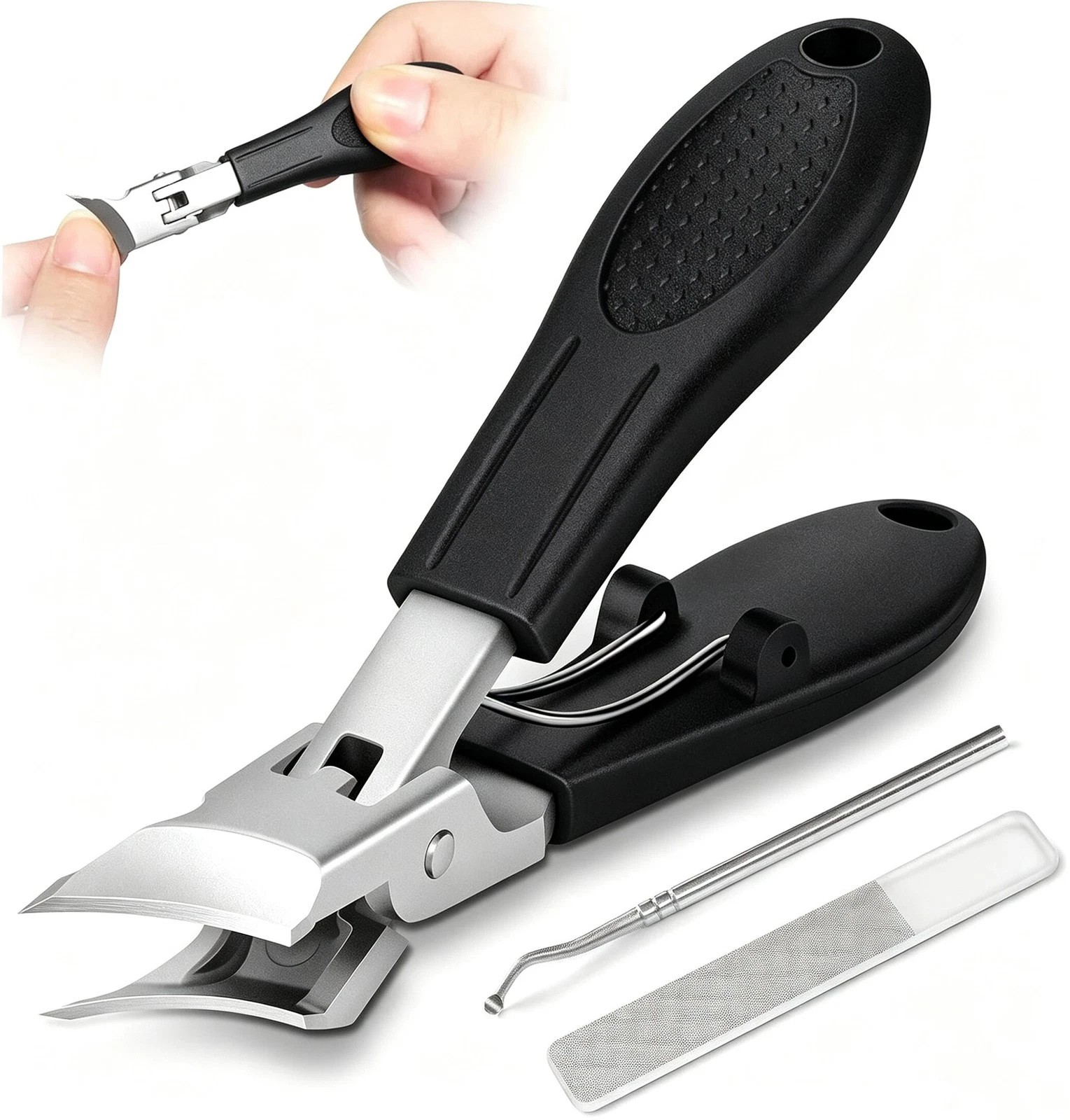 Eagle Beak Nail Clippers for Ingrown & Thick Nails – Beveled/Slanted/Angled